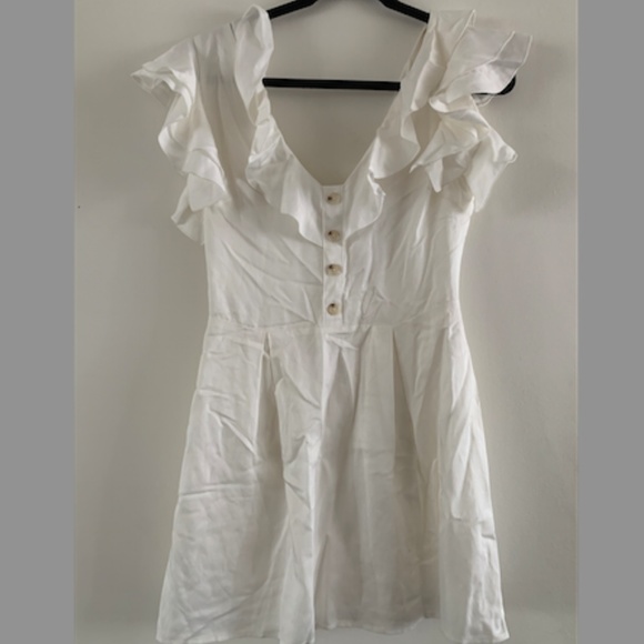 Revolve Privacy Please Mini Dress Ruffle Top - Picture 3 of 5